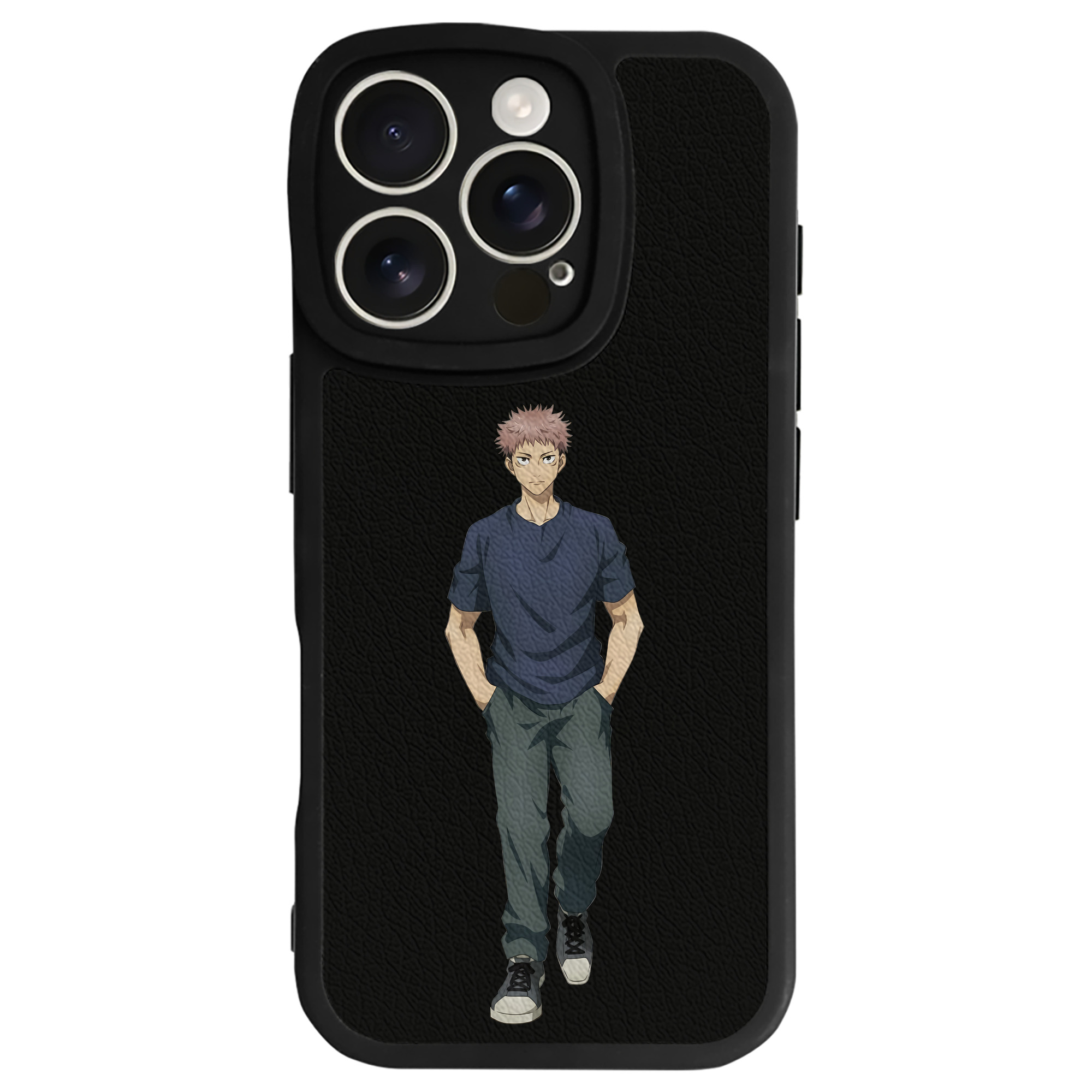 （画像用） 呪術廻戦 Jujutsu Kaisen 【iPhone 16シリーズ対応】シリコンスマホケース（レザー調） 材質：シリコン